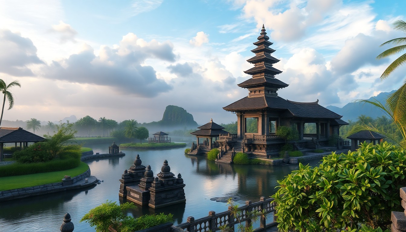 Bali'nin yemyeşil pirinç tarlalarına bakan bir yoga platformunda meditasyon yapan bir kadın